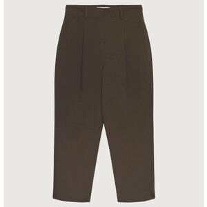 NWT | OAK + FORT High-Rise Tapered Pant (Turkish Coffee)